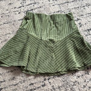 FP Green Striped Skirt